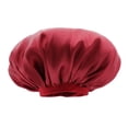 thumbnail image 1 of Gorro de seda satinado transpirable para dormir Colcomx Vino rojo Gorro de dormir nocturno, 1 of 7