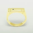 thumbnail image 2 of LBG British Made 18k Yellow Gold Natural Sapphire Mens Band Ring - 25 size options - Size 8.5, 2 of 6
