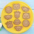 thumbnail image 1 of 8-Piece Forest Animals Cookie Cutters Set: Giraffe, Lion, Panda, Elephant, Cow, Monkey, Koala Shapes, Pastry Embosser, Baking Tools & Kitchen Accessories, 1 of 5