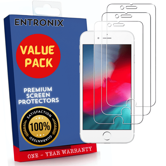 Screen Protector Designed for Apple iPhone 8 Plus Clear Screen Protector 9H Hardness,Bubble Free with Easy Install, Glass Protector For iPhone 8 Plus,3 PACK