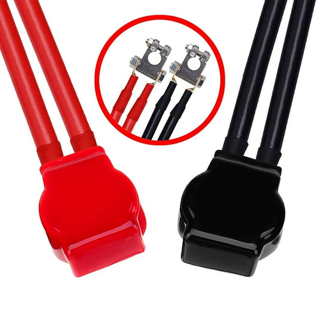 Protector del Terminal de la Batería, Tapa del Terminal de la Batería Fácil Instalación Pvc Positivo Negatuivo Duradero Para Camión para Automóril