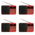 thumbnail image 1 of K11 Mini Radio Portátil Mano Digital FM Reproductor MP3 Dispositivos Altavoz Rojo, 1 of 9