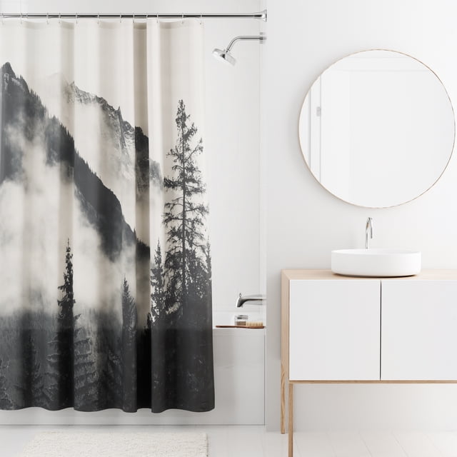 Rideau de douche décoratif en tissu Sierra Mainstays