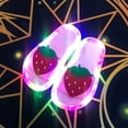 thumbnail image 6 of GobdXE Toddler Kids Light Up Slides LED Strawberry Cartoon Sandals Non Summer Slippers Size:5-5.5 Years, 6 of 9