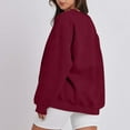 thumbnail image 5 of 2026 ! JINMGG Fall Winter Long Tops for Women, Womens Plus Size Fashion Women Comfortable Casual Pocket Color Long Sleeve Round-Neck Blouses T-Shirt Tops, 5 of 8