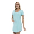 thumbnail image 2 of Women's Casual Dress Loose Fit V-Neck Nightgown Short-sleeved V Neck by Lunarable, 2 of 2