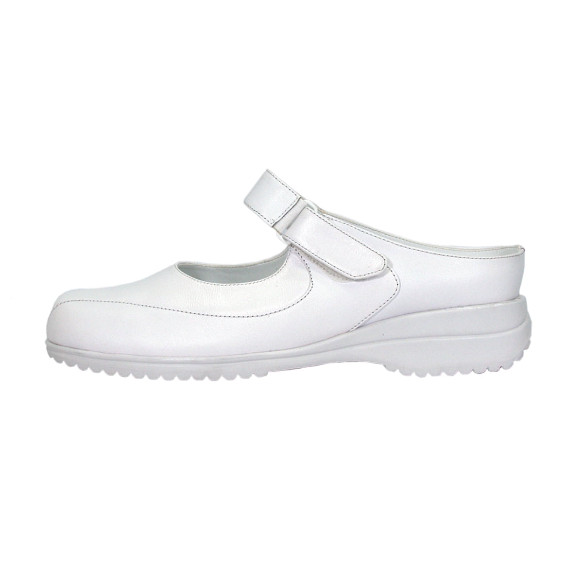 24 HOUR COMFORT Dolores Wide Width Comfort Shoes For Work and Casual Attire WHITE 5