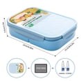 thumbnail image 5 of MISS BIG® Bento Box, Caja Bento para niños, Fiambrera para niños, Fiambrera ideal a prueba de fugas para niños, Recipientes para el almuerzo sin BPA ni colorantes químicos, M/W, D/W y apto para frigor, 5 of 5