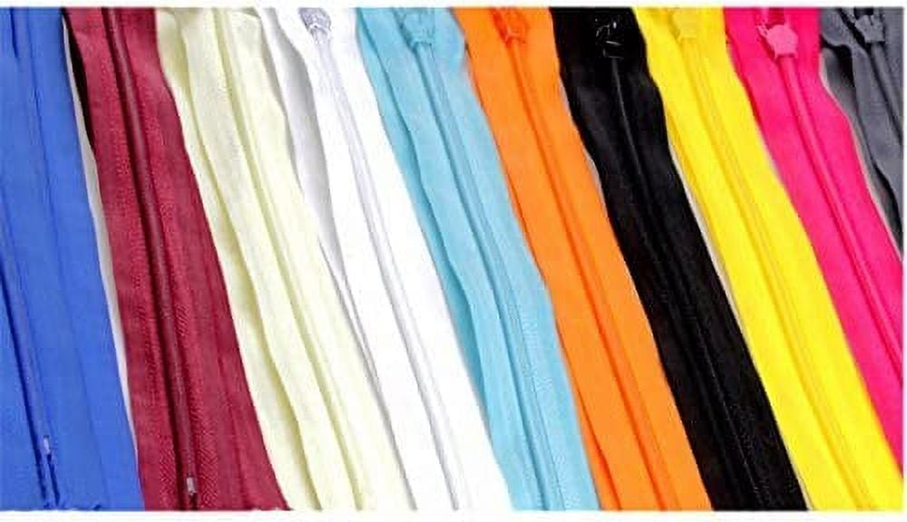 5 X 20pcs 9 Inch Assorted Color Invisible Zippers Closed Clothes Sewing Craft