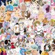 thumbnail image 1 of 100 Uds. Pegatinas de decoración Kawaii diarias de conejo bonito JAMW Sencillez, 1 of 5