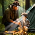 thumbnail image 3 of PINSAI LED Headlamp, Owl Headlight for Kids Leightweight, Head Lamp for Camping Essentials, Battery Powered Head Lights, 3 of 8