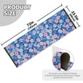 thumbnail image 5 of Yayeee Runner Rug for Bedroom 2'x6' Machine Washable Hallway Non Slip Mat, Blue Daisy, 5 of 8