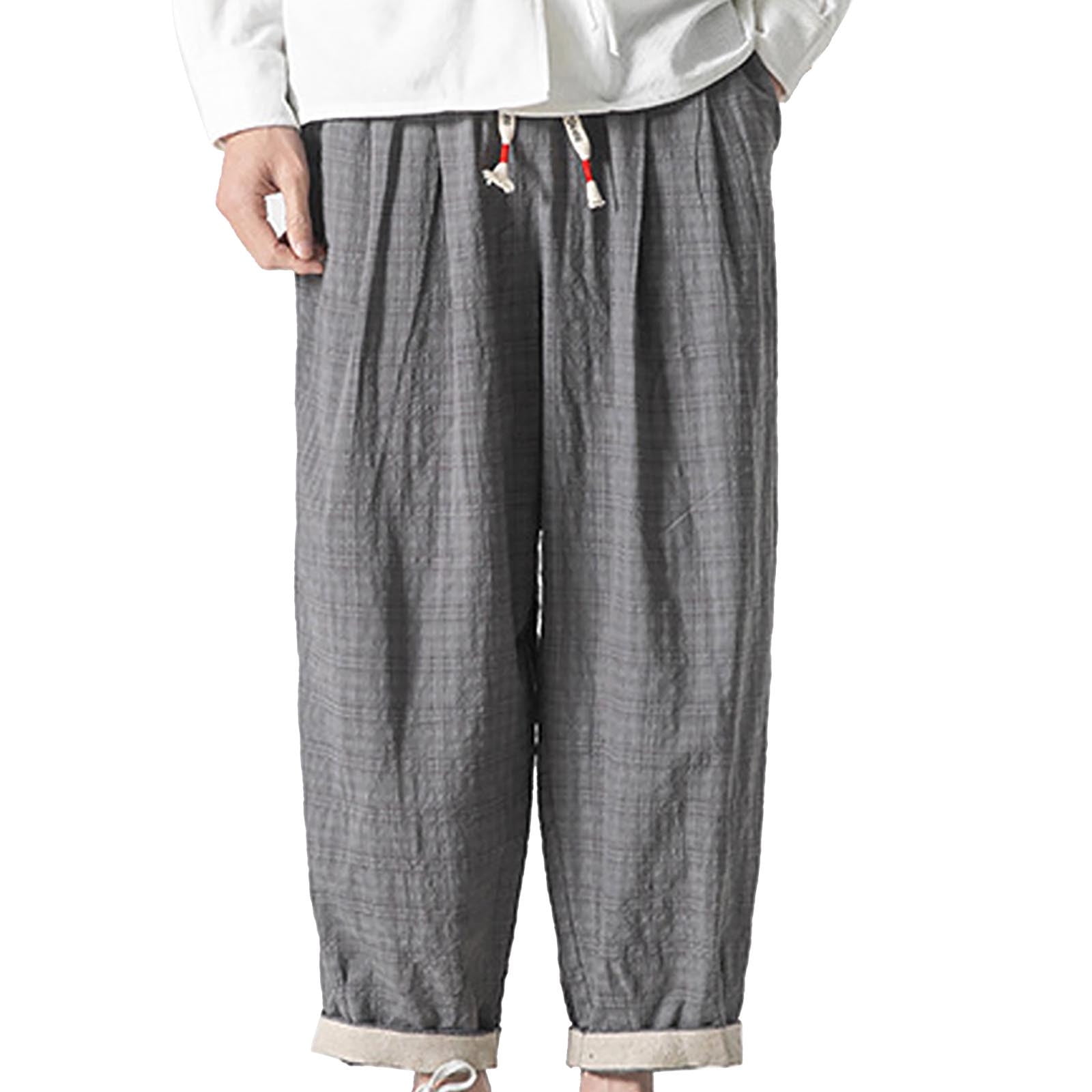 Pedort Men's Comfort Golf Flex Pant Open Bottom Casual Fit Pants for