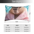 thumbnail image 2 of Naloa Island Vacation Guinea Pig Pillow Covers, Throw Pillow Case Cushion Covers,Cushion for Bedroom,Couch,Home-14"x20", 2 of 6