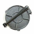 thumbnail image 1 of Prensa para tortillas de aleación de aluminio, color gris, tamaño de 8 pulgadas, ideal para obtener tortillas auténticas con grosor y forma perfectas., 1 of 7