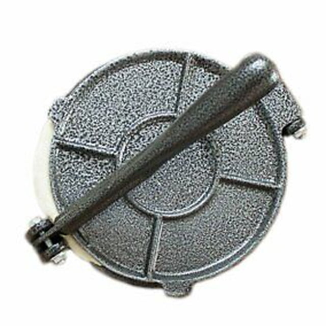 Prensa para tortillas de aleación de aluminio, color gris, tamaño de 8 pulgadas, ideal para obtener tortillas auténticas con grosor y forma perfectas.