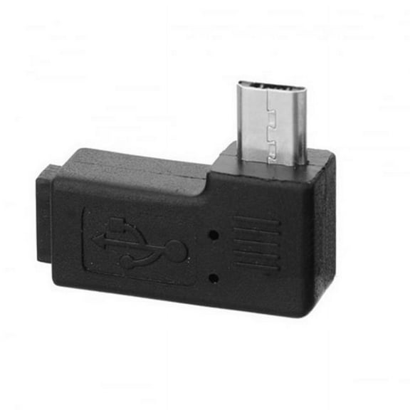 Chenyang CY Micro USB 2.0 5Pin Male to Female M - F Extension Adapter 90 Degree Right Angled Adapter