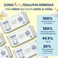 thumbnail image 2 of Toallitas Humedas para Niños Consi Kids 24 paquetes con 80 toallitas c/u (1,920 toallitas en total), 2 of 6