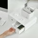 thumbnail image 3 of Organizador de Escritorio Multiusos Litem, Soporte para Monitor con 2 Cajones, Blanco, 3 of 5