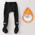 thumbnail image 2 of dmqupv Pantyhose Baby Girls Tights Winter Fleece Lined Leggings Girls Knit Thick Warm Full Length Tights Basic Solid Color Comfy Outfits Black,Size for 6-12 Months, 2 of 6