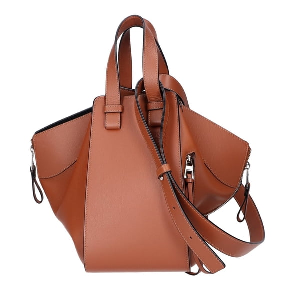 Pre-Owned LOEWE Hammock Small Classic Calfskin Handbag/Shoulder Bag, Brown, Women's