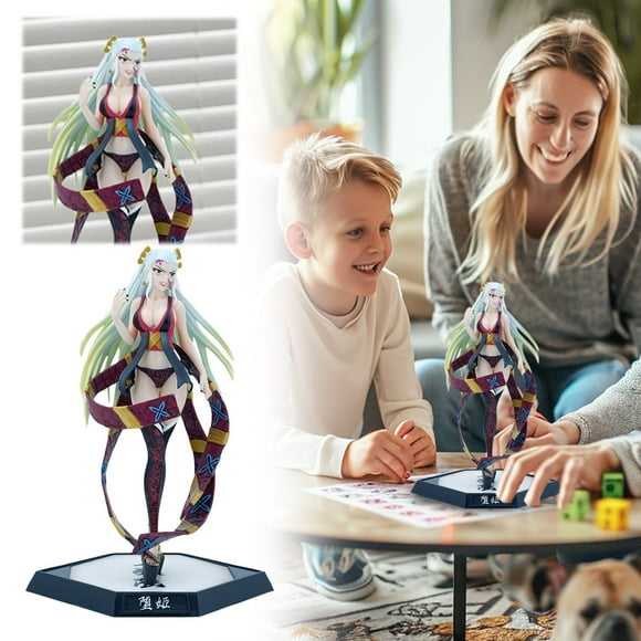 De mon Sla yer Daki Stock Limité Figurine d'Action Noire 28 cm - Figurine de Table Anime Rare pour la Maison, Accent de Déco Fait à la Main (1 Pce)