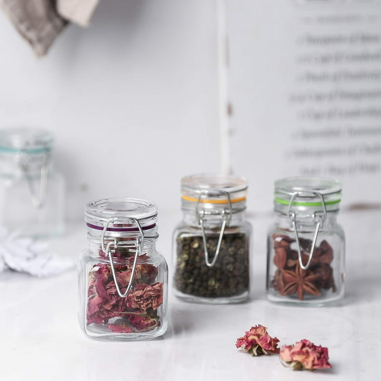 Glass Airtight Jars With Lids Spice Storage Jar Seasoning - Temu