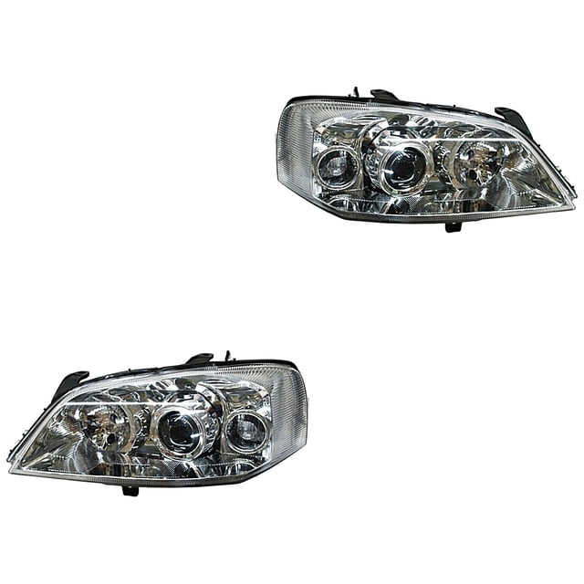 Par de Faros Astra 2004 A 2006 Chevrolet Fondo crom TYC .