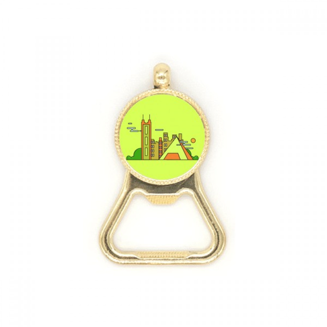 Polis Cucoloris China Outline Beer Bottle Cap Opener Stainless Steel Key Chain