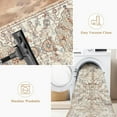 thumbnail image 4 of Findosom 2'x10' Vintage Runner Rug 0.4" Distressed Hallway Rug Non Slip Laundry Runner Rug Decor Rug Washable Runner Rug Kitchen Floor Mat Entryway Rug Runner for Laundry Kitchen Entryway, Beige, 4 of 8