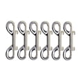 thumbnail image 1 of Advancent 6 piezas de broches de perno reutilizables desmontables de alta resistencia gancho de cierre de doble cabeza cuerda para interiores y exteriores Artesanía Plata Advancent HA011195-01, 1 of 6