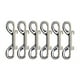 thumbnail image 1 of Advancent 6 piezas de broches de perno reutilizables desmontables de alta resistencia gancho de cierre de doble cabeza cuerda para interiores y exteriores Artesanía Plata Advancent HA011195-01, 1 of 6