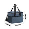 thumbnail image 3 of Outdoor Lunch Bag Large Capacity Picnic Insulation Bag Squares Aluminum Foil Thick Insulation Bag, 3 of 6