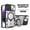 Silver, variant on Heavy Duty Case for iPhone 12 Pro Max, Camera Lens Sliding Cover with Hidden Bracket Magnetic Car Mount Holder, Rugged PC+TPU Hybrid Shockproof Lens Protection Case for iPhone 12 Pro Max,Purple
