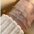 thumbnail image 4 of GKNET 925 Silver Plated Shiny Multilayer Bracelet Chain Bangle Women Jewellery Gift-Sliver Bracelet#10, 4 of 9