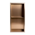 thumbnail image 5 of ALFI brand ABNP1224-BC 12" x 24" Brushed Copper PVD Stainless Steel Vertical Double Shelf Shower Niche, 5 of 9