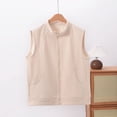 thumbnail image 2 of Busydd Womens Vest Fashion Solid Color Sleeveless Women's Outerwear Vests Casual Comfy Zip up Vest for Women 5XL, 2 of 5
