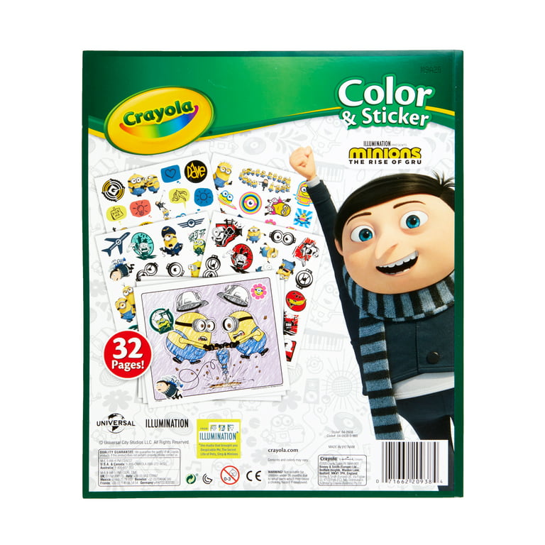 Cahier de dessin Les Minions livre de coloriage A4 + Stickers autocollant  pas cher 