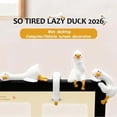 thumbnail image 5 of DAMAI 4 Pcs Mini Resin Goose Figurines, Cute Figurine Computer Monitor Decor, 3D Craft Sculpture, Tiny Cute Goose Statues for Office Desk, Car Dashboard, Indoor Festival Decor, 5 of 6