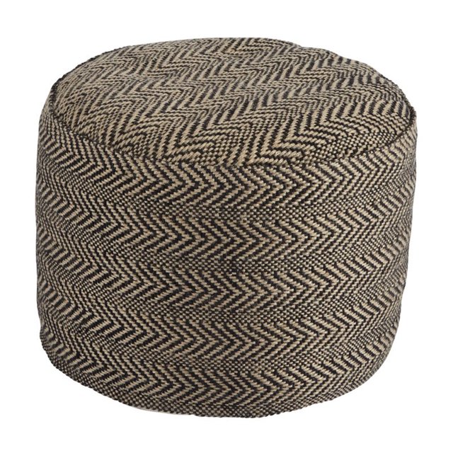 Bowery Hill Pouf Cylindre en Naturel