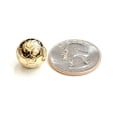 thumbnail image 3 of 14k yellow Gold 3D Soccer ball Pendant charm sport game fine jewelry gift 4g, 3 of 12