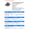 thumbnail image 2 of Rear Transmission Mount - Compatible with 1991 GMC C3500HD 4 X 2, 2 of 2