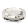 thumbnail image 1 of 925 Sterling Silver 7mm Polished Fancy Size 7.5 Band Ring, 1 of 4