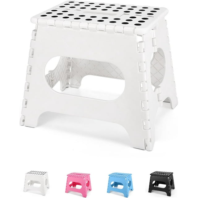 Folding Step Stool - Height Premium Heavy Duty Foldable Step Stool for Kids Kitchen Garden Bathroom Camping Stepping Stool -