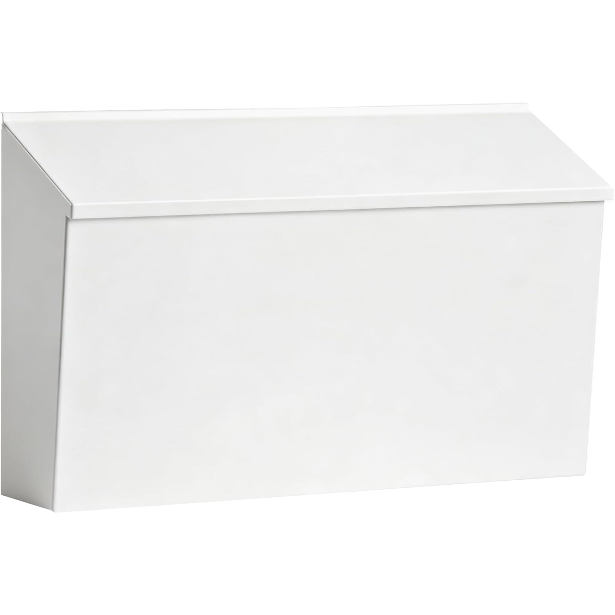 Wall Mount Mailbox for Outside Rust Proof Galvanized Steel White