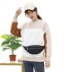 thumbnail image 5 of Bolsa Riñonera impermeable Oxford para mujer, con doble cremallera, riñonera (negro) JShteea Para Estrenar, 5 of 9
