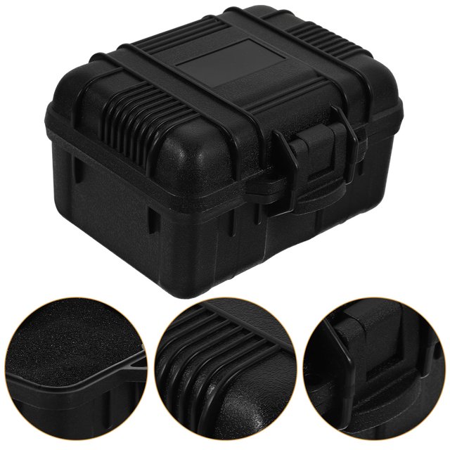 QUMIIRITY tool storage case Toolbox Plastic Black 1Set for Professional Users