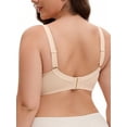 thumbnail image 3 of INSPIRE CHIC Women's Pocket Bra for Silicone Breast Forms Full Coverage Minimizers, Available in Plus Size B 36 Beige, 3 of 4