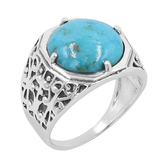 Arizona Turquoise Rings Sterling Silver Ring Handmade Ring Bold Statement Ring For Men