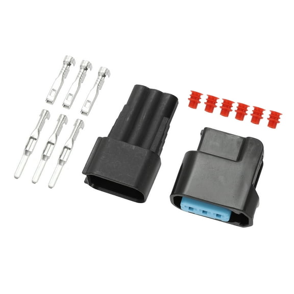 Unique Bargains 3 Pin Ignition Coil High Voltage Package Plug Male Female Wire Terminal for Honda Accord Civic 1 Set